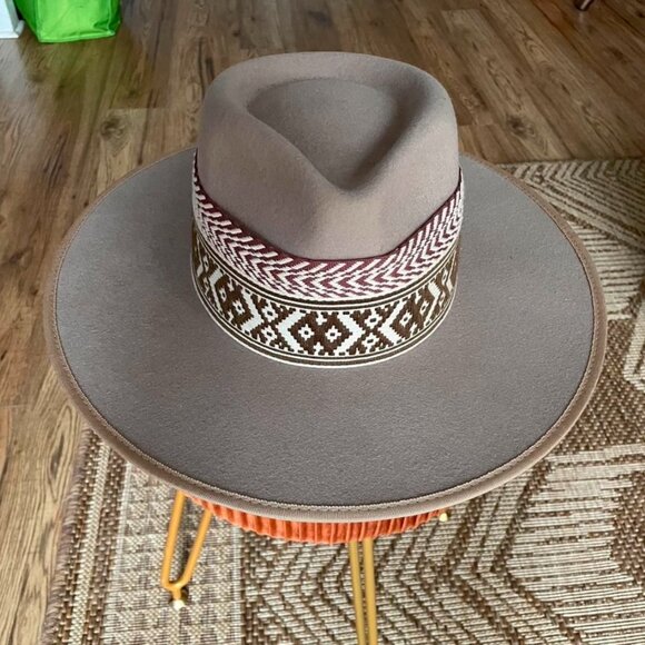 Luna Bloom Hand-Painted Hat - Picture 3 of 6